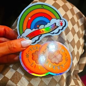 Set Of 2 ✌️ DUTCH BROS limited Edition St. Patricks Day Stickers